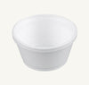 Dart 8SJ20, 8-Ounce Customizable White Foam Cold And Hot Food Container with Translucent Vented Lid, Dessert Ice-Cream Yogurt Cups, Deli Food Containers with Matching Covers