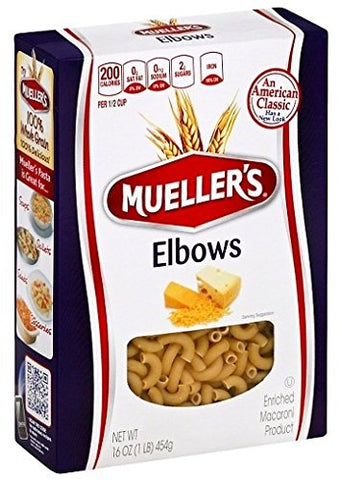 Image of Muellers Elbow Pasta Macaroni, 16 Ounce (Pack of 3)