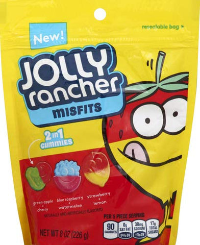 Image of Jolly Rancher MISFITS 2 in 1 Gummies, 8 oz