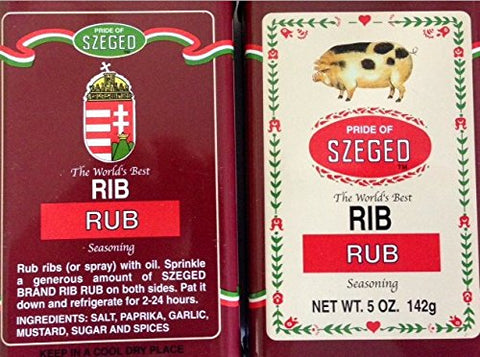 Image of Szeged Seasoning/Rub 5 Oz Bundle of 4 Flavors: Chicken, Fish, Steak and Rib