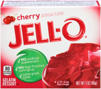 Jell-o Cherry Gelatin Dessert 3 Oz 4-pack