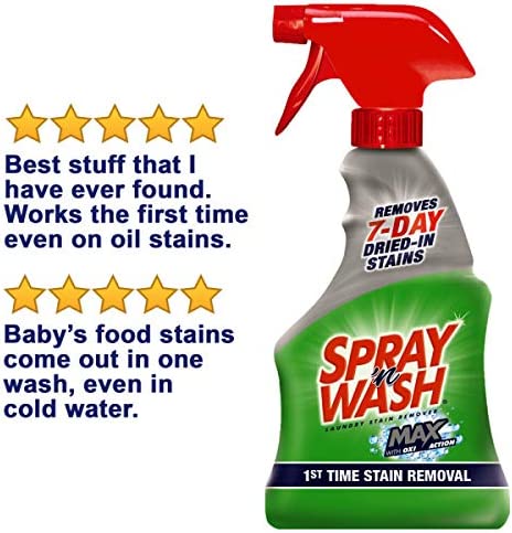 Triple Pack Spray n Wash Laundry Stain Remover, 22 Fl Oz, Pack 3, Total 66 Fl. Oz