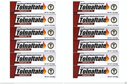 Lot of 12 Tolnaftate 1% athletes foot cream anti-fungal Medicated - 1 oz each