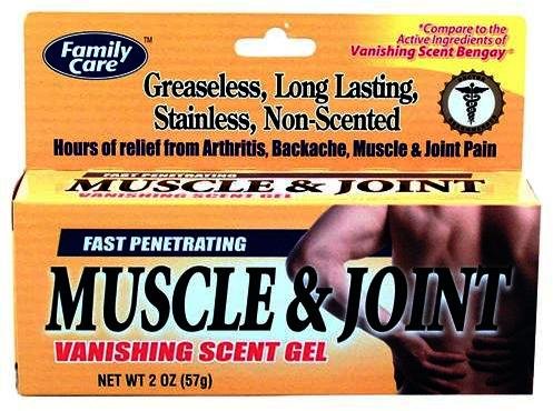 Family Care Muscle & Joint Pain Relief Vanishing Scent Gel 2oz