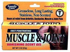 Family Care Muscle & Joint Pain Relief Vanishing Scent Gel 2oz
