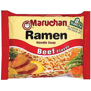Maruchan Ramen Noodle Soup Variety Pack,12 Beef 3-ounce Packages & 12 Chicken 3-ounce Packages , Total of 24 Packages