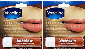 Vaseline Lip Therapy Stick with Petroleum Jelly - 2 Pack (Cocoa Butter)