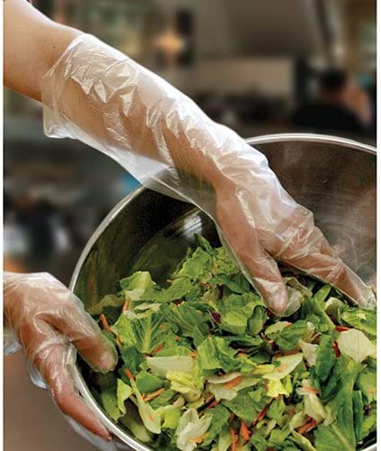 Royal Elbow Disposable Poly Gloves, 21.5 Inch, Box of 100