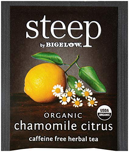 Bigelow 17707 steep Tea, Chamomile Citrus Herbal, 1 oz Tea Bag, 20/Box