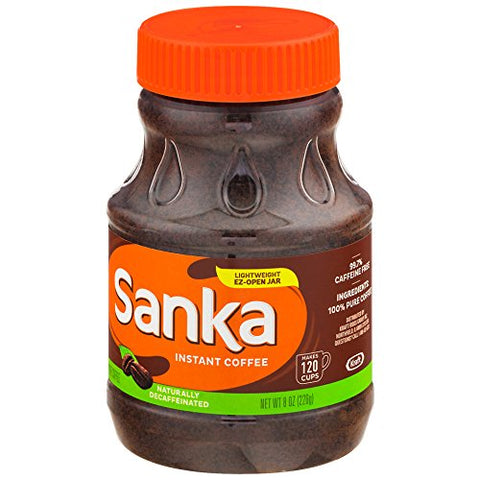 Image of Sanka Instant Decaf Coffee, 8 Ounce Jar (Pack of 4)