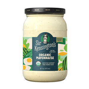 Sir Kensington's Mayonnaise, Condiments that are Gluten Free and Non- GMO Project Verified Organic Mayo, Certified Humane Free Range Eggs, Shelf-Stable, 16 oz