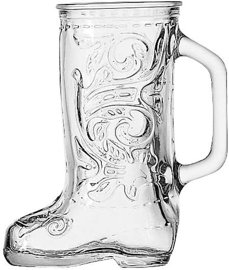 Anchor Hocking Glass Cowboy Boot Mug