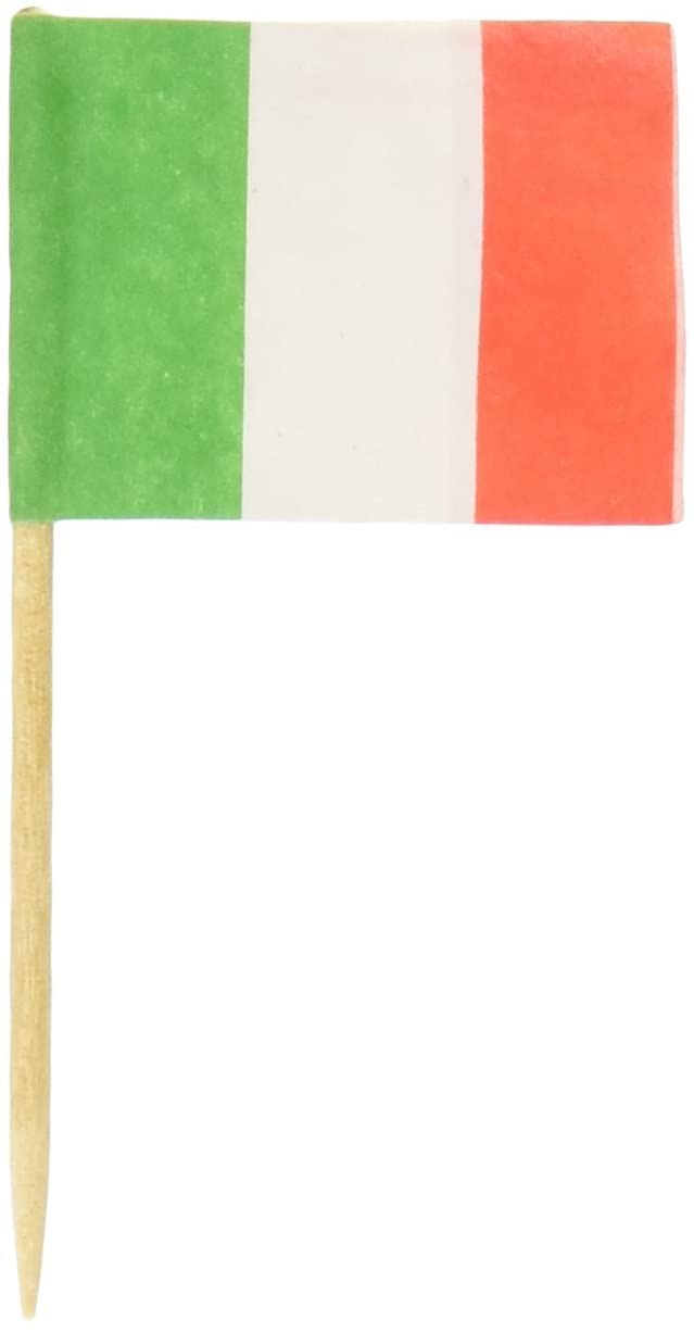 Royal Italian Flag Picks, Package of 144