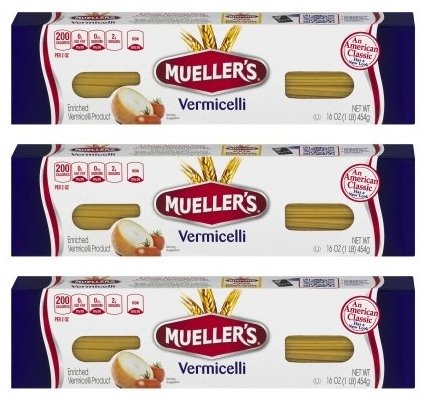 Image of Mueller's Vermicelli Pasta, 16 oz (Pack of 3)