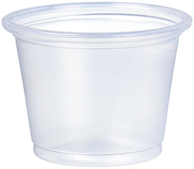 Dart 1 Ounce Clear PP Portion Container 125 Cups Per Pack