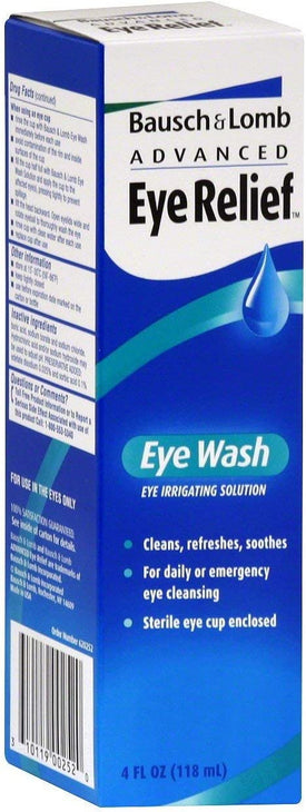 Bausch + Lomb Advanced Eye Relief Wash - 4 oz, Pack of 5