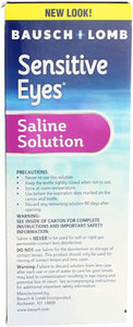 Bausch & Lomb Sensitive Eyes Saline Solution, 12-Ounce Bottles (Pack of 6) - Packaging May Vary