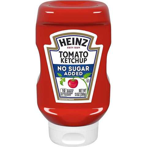 Image of Heinz Tomato Ketchup, No Sugar Added, 13 Ounces (Pack of 2)