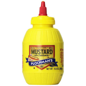 Plochman's Original Mild Classic Yellow Mustard, 10.5 Oz (6 Pack)