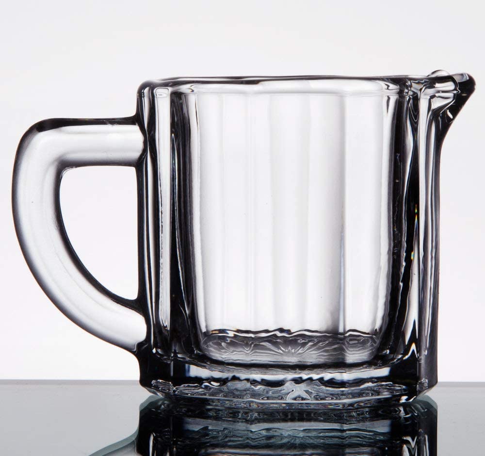 Classics Collection Glass Creamer for Coffee & Tea or Maple Syrup Serving 2.5 oz