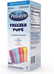 Pedialyte Freezer Pops - Assorted Flavors - 2.1 oz - 16 ct (Pack of 2) by Pedialyte