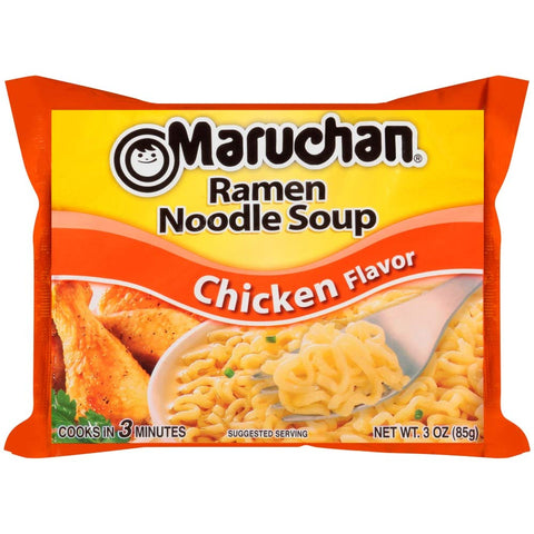 Image of Maruchan Ramen Noodle Soup Variety Pack,12 Beef 3-ounce Packages & 12 Chicken 3-ounce Packages , Total of 24 Packages