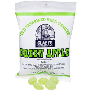 Claey's Green Apple Hard Candy 6 pack - 6 oz bags