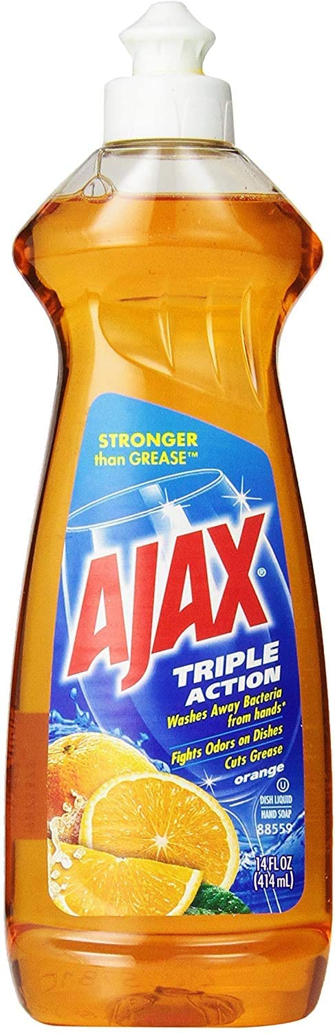 Ajax Triple Action Dish Liquid, Orange, 14 Fluid Ounce
