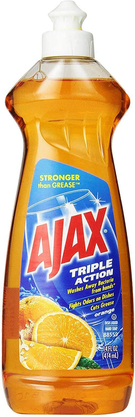 Ajax Triple Action Dish Liquid, Orange, 14 Fluid Ounce