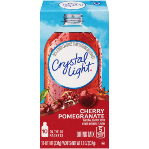 Image of Crystal Light Natural Cherry Pomegranate, 10-Count Boxes (Pack of 4)