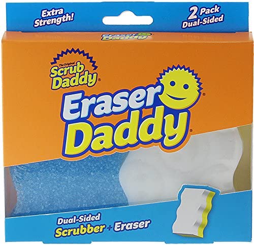 Scrub Daddy- Eraser Daddy - Dual Sided Water Activated Scrubber & Eraser