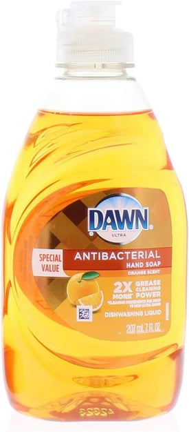 2 Pk. Dawn Ultra Antibacterial Orange Scent Dishwashing Liquid 7oz. (14 Fl. Oz Total)