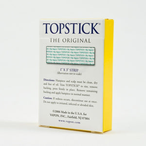 Vapon Topstick 1" X 3" - 50 Strips in each box (2 boxes) Hypo-Allergenic All Purpose Clear Double Tape