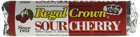 Image of Regal Crown Hard Candy Rolls - Sour Cherry 24 ct by Iconic Candy