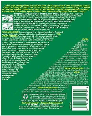 Comet Cleaner with Bleach Powder 14-Ounces | Scratch-Free | 3-Pack