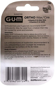 G-U-M Ortho Wax, Mint - each, Pack of 3