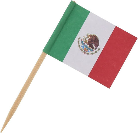 Image of Royal Mexican Flag Picks, Package of 144