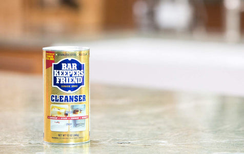 Bar Keepers Friend Powder Cleanser (12 oz) -Multipurpose Cleaner & Stain Remover - Bathroom, Kitchen & Outdoor Use - for Stainless Steel,Copper,Brass,Ceramic,Porcelain,Bronze,Aluminum Cookware