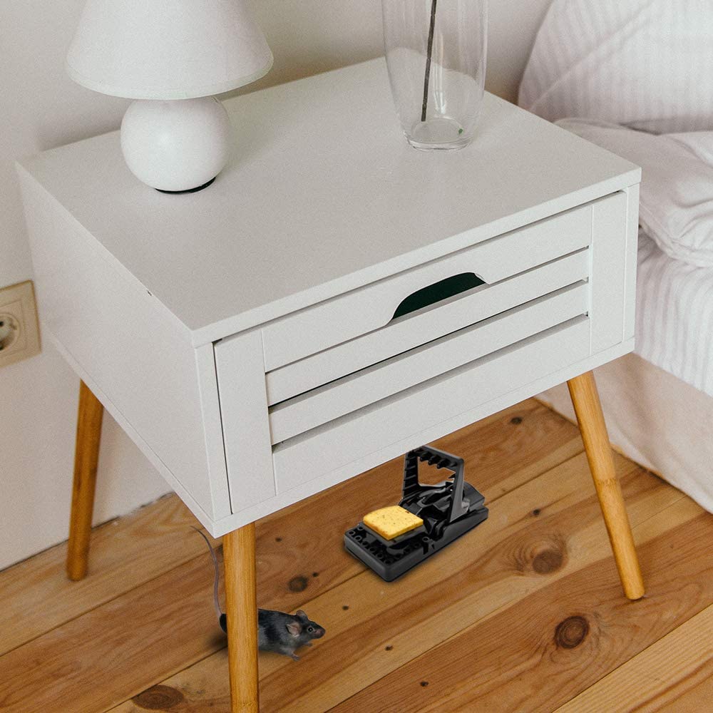 PIC Simple Set Mouse Trap (8-Pack), Reusable Plastic Mouse Traps, Effective Small Mouse Traps, Pesticide-free Mouse Snap Trap, Easy-to-Use Small Mice Traps, Effective House Mice Traps Indoor & Outdoor