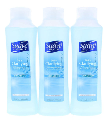 Image of Suave Naturals Daily Clarifying Shampoo 12 oz (Pack of 3)