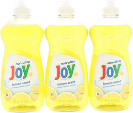 3 Pk. Joy Non-Ultra Dishwashing Liquid Lemon Scent 12.6 Fl Oz (37.8 Fl. Oz Total)