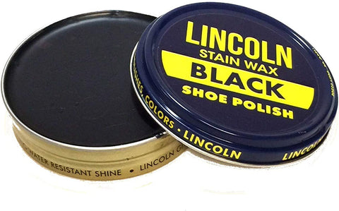 Image of Lincoln Stain Wax Shoe Polish 2 1/8 Oz Color - Black