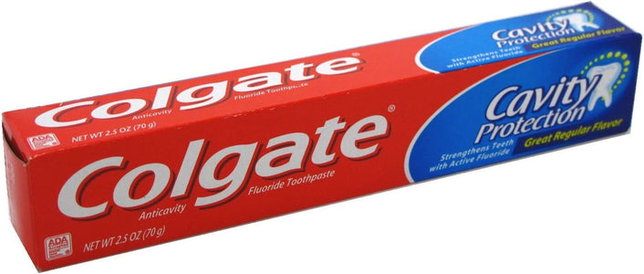 Colgate Toothpaste Cavity Protection Regular 2.5 Ounce (6 Pieces) (73ml)