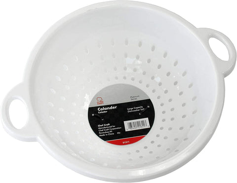 Image of Chef Craft Deep Colander, 1 pack, White
