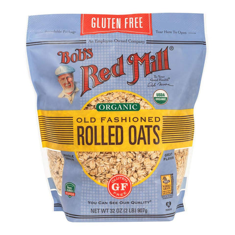 Image of Bob's Red Mill Gluten Free Organic Old Fashioned Rolled Oats, 2 Pound (Pack of 1)