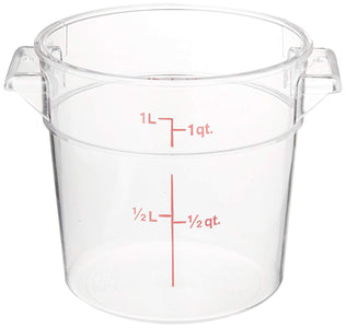 Cambro , 1 Quart with Lid (clear)