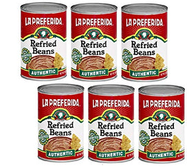 La Preferida Authentic Refried Pinto Beans – Homemade taste of traditional creamy frijoles refritos. 4 simple ingredients,16 oz