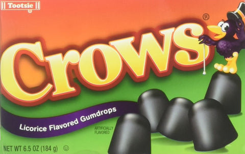 Image of Crows Licorice Flavored Gumdrops (Pack of 3) 6.5 oz Theater Boxes