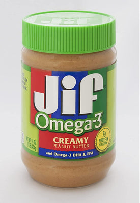 Jif Creamy Peanut Butter of Protein per Serving, Smooth, Creamy Texture – No Stir Peanut Butter