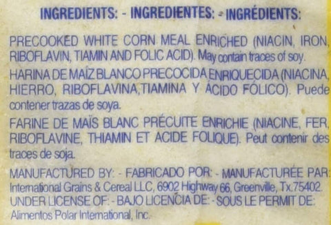 Image of P.A.N. White Corn Meal – Pre-cooked Gluten Free and Kosher Flour for Arepas, 1 Kilogram (35 Ounces / 2 Pounds 3.3 Ounces)